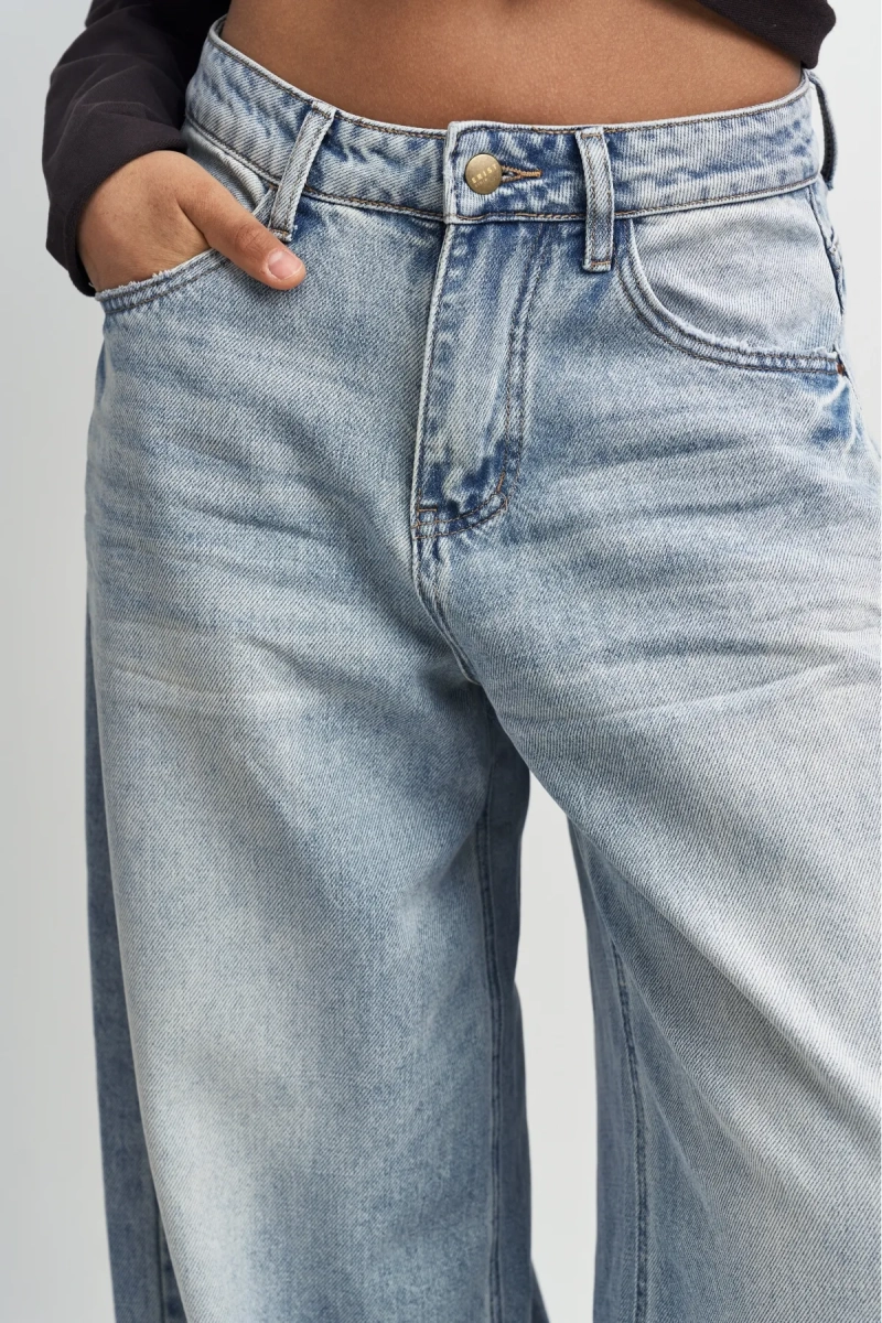 Джинсы свободные Erist store, цвет: голубой, НФ-00003300 купить онлайн