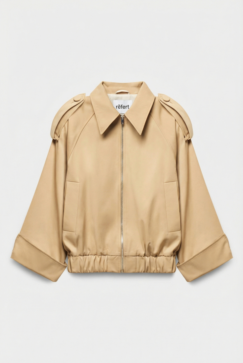 Куртка из плащевой ткани с рукавом реглан