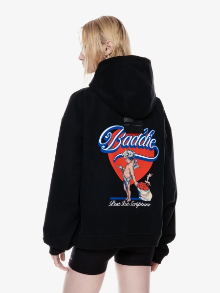 Худи с принтом "Бадди" POST POST SCRIPTUM, цвет: Черный, 1125.010.00.15.001 купить онлайн