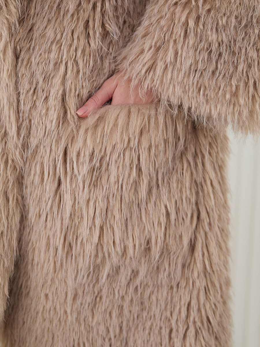 Полупальто двусторонее I.B.W., цвет: эко-мех, бежевый, CO051 купить онлайн Полупальто двусторонее I.B.W., цвет: эко-мех, бежевый, CO051 купить онлайн