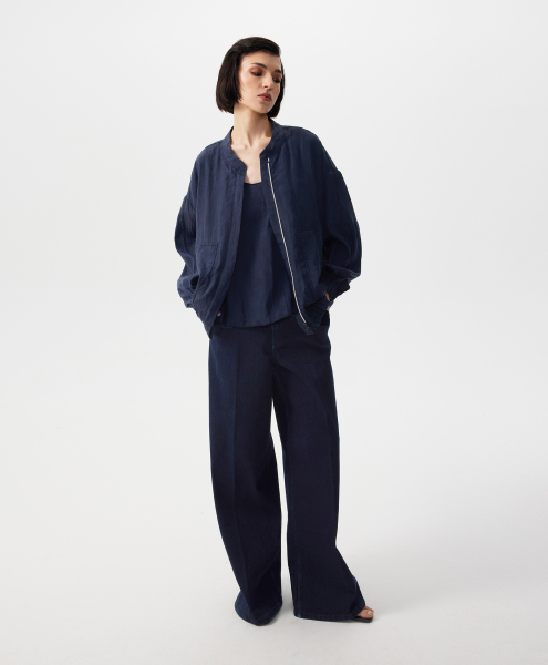 Бомбер оверсайз GLVR, цвет: Черный, 126G23GAC2003 купить онлайн