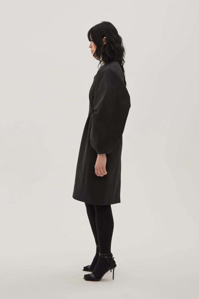 Платье из бумажной ткани UNKE, цвет: Черный, 2601D002C_BL купить онлайн