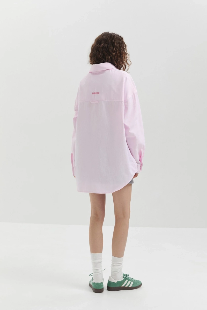 Рубашка с косынкой marte, цвет: розовый,  купить онлайн