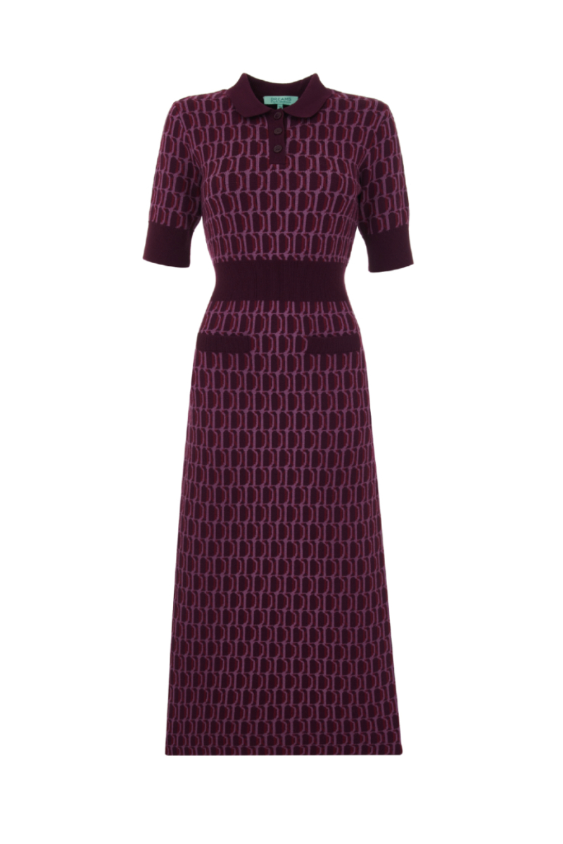 Платье вязаное женское DREAMS BY ALENA AKHMADULLINA, цвет: фиолетовый, 126104070304559/712000 купить онлайн