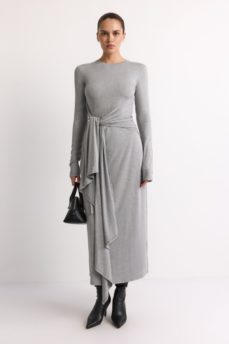 Платье-миди TOPTOP, цвет: серый, TT.011.18490.820 купить онлайн