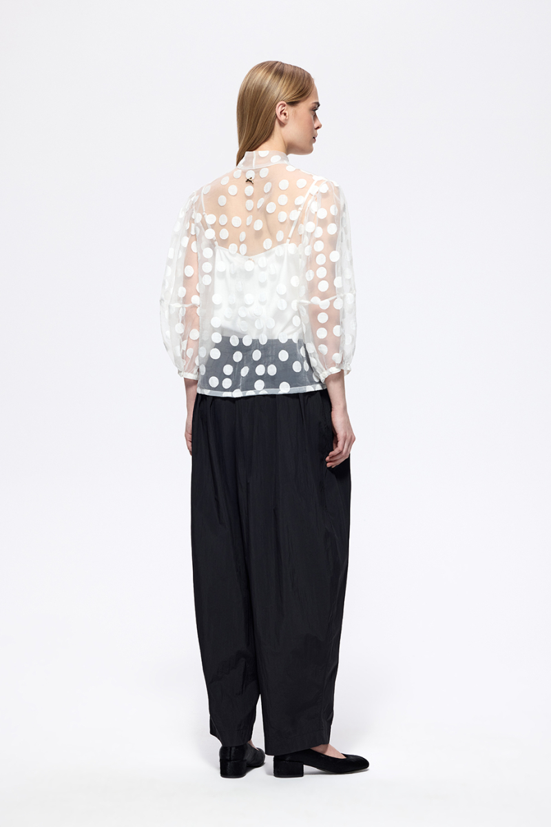 Блузка из деворе с бантом DREAMS BY ALENA AKHMADULLINA, цвет: белый, 126102050204387/702000 купить онлайн