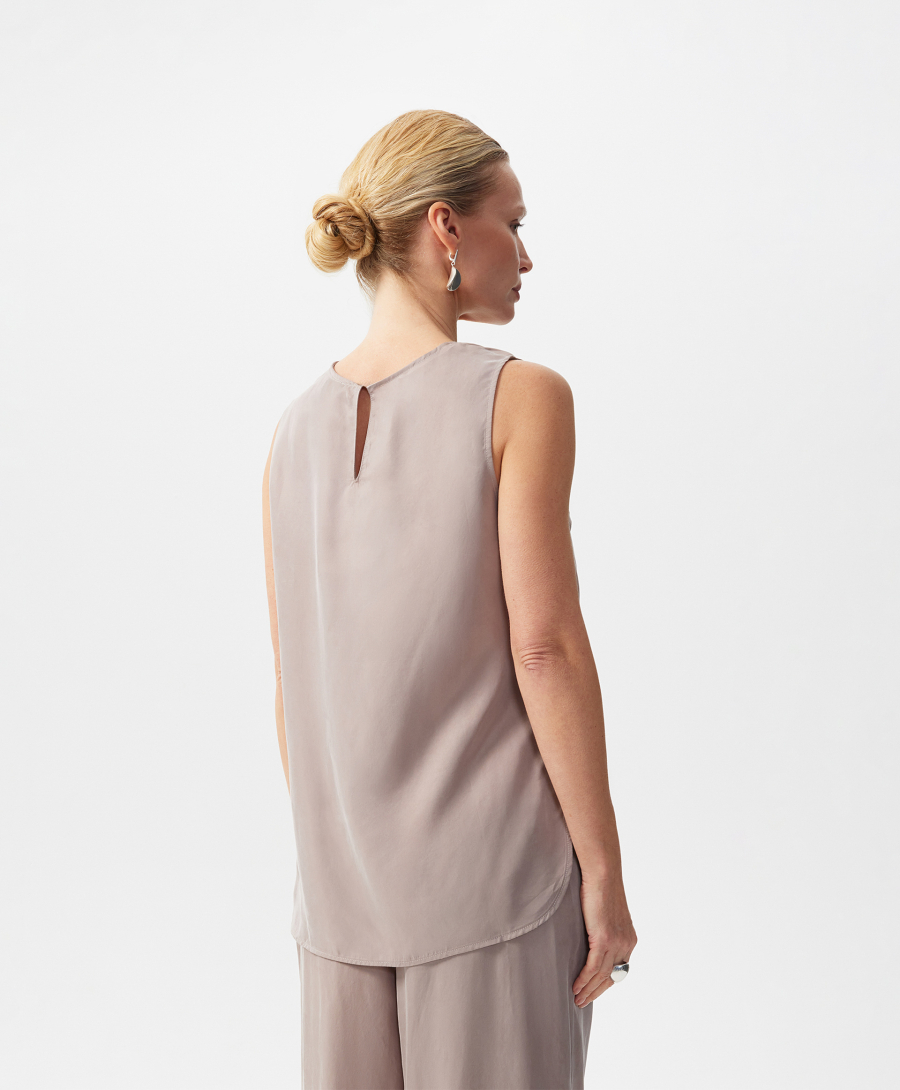 Топ прямой с заниженной линией спинки GLVR, цвет: серый, 126G22GAC2403 купить онлайн