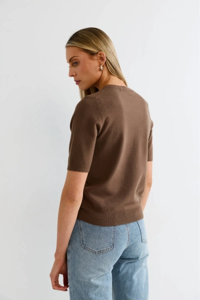 Футболка трикотажная Erist store, цвет: коричневый, НФ-00003200 купить онлайн