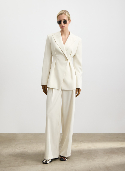 Брюки широкие ALL WE NEED, цвет: белый,  купить онлайн