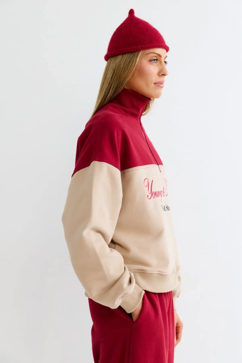 Анорак в контрастных цветах Erist store, цвет: красный, НФ-00003169 купить онлайн