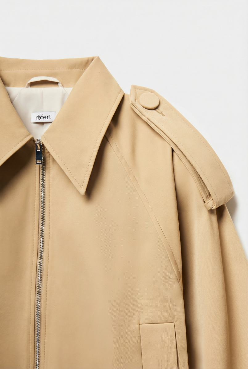 Куртка из плащевой ткани с рукавом реглан REFERT, цвет: бежевый, 02-3695/1-2511 купить онлайн