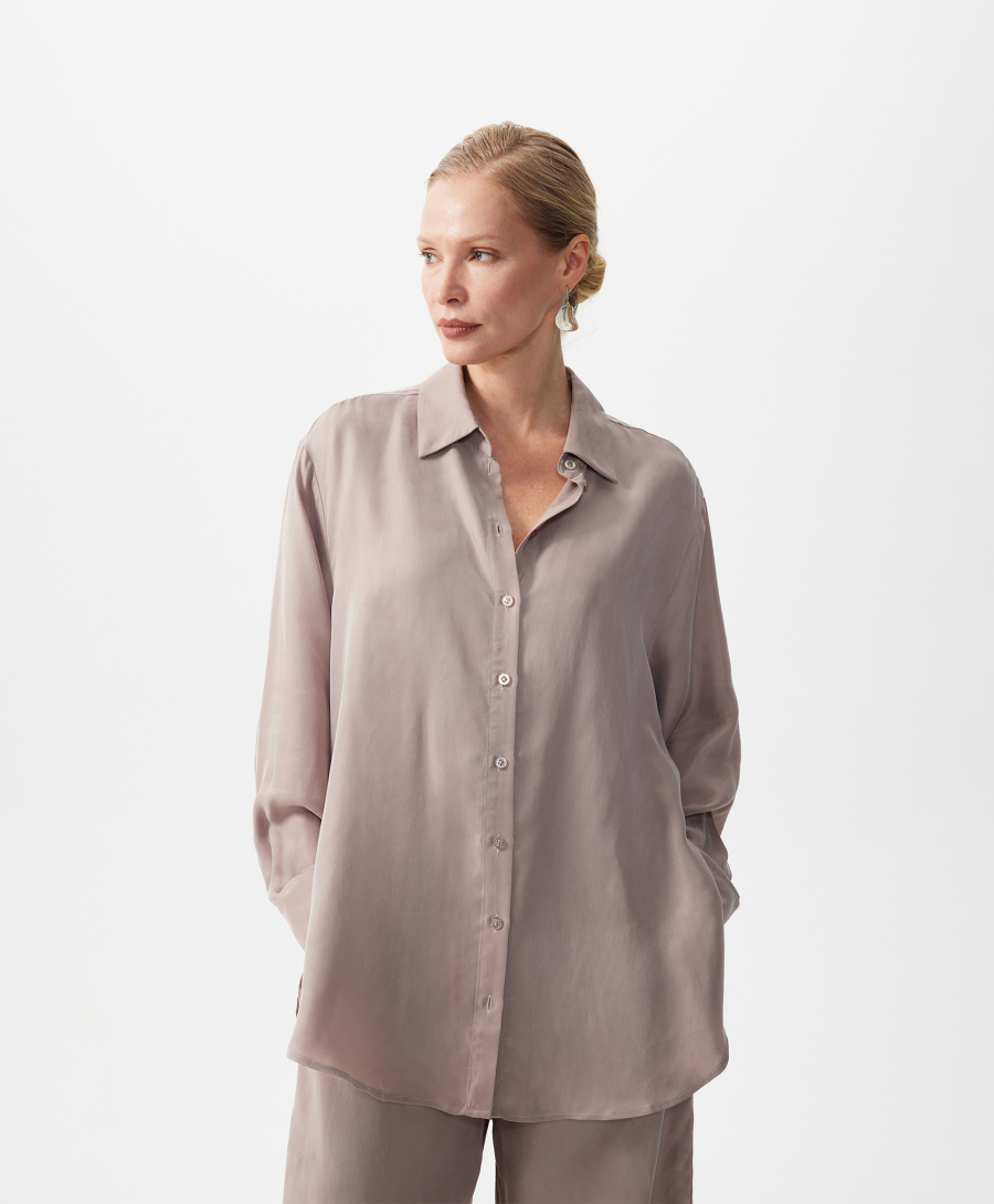 Блузка с длинным рукавом GLVR, цвет: серый, 126G22GAC2210 купить онлайн