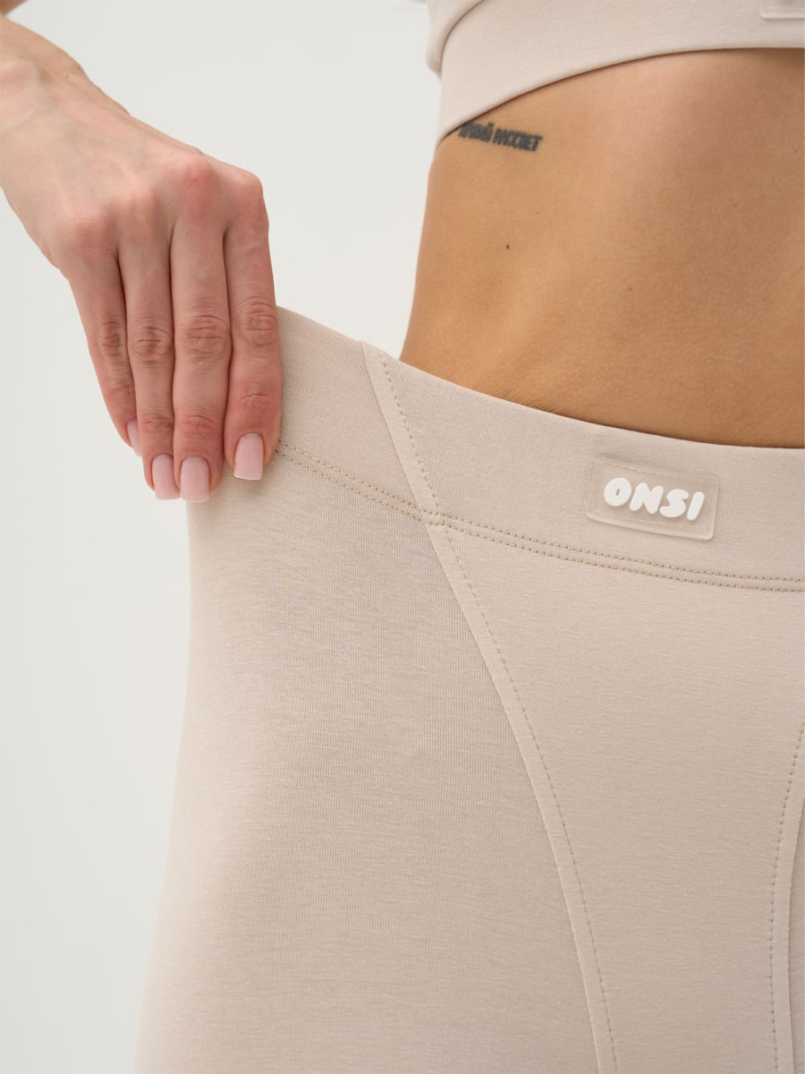 Легинсы хлопковые ONSI, цвет: бежевый,  купить онлайн