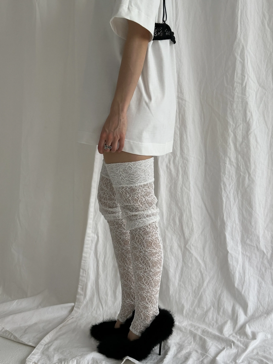 Чулки кружевные MIARTLAND, цвет: молочный НФ-00000831 купить онлайн