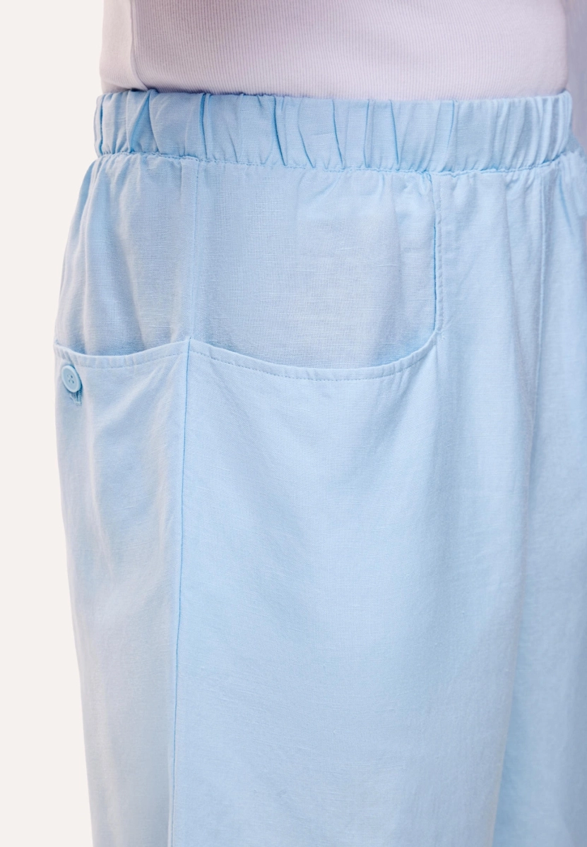 Мужские шорты льняные MUTED, цвет: голубой, 904737.MSHT0010_Light-blue купить онлайн