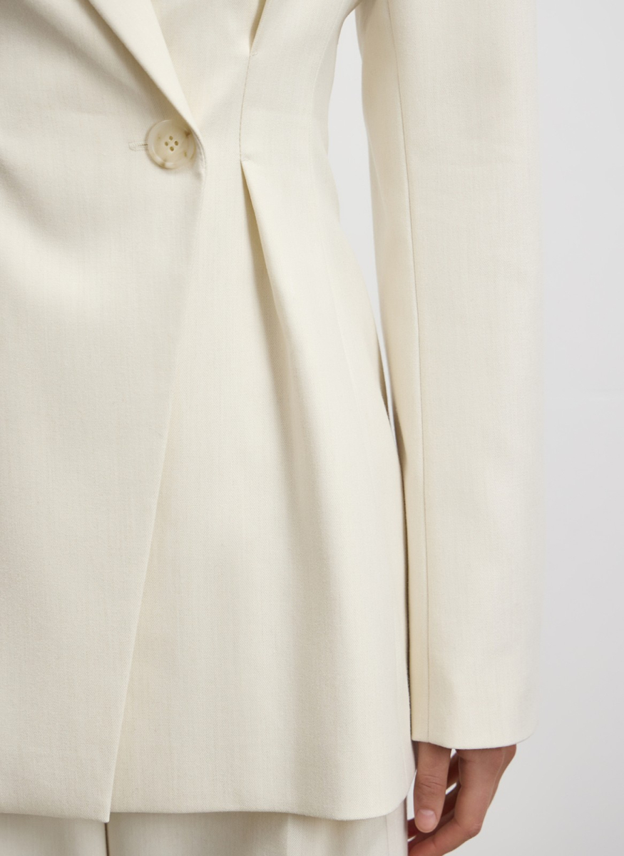 Жакет приталенный ALL WE NEED, цвет: белый,  купить онлайн