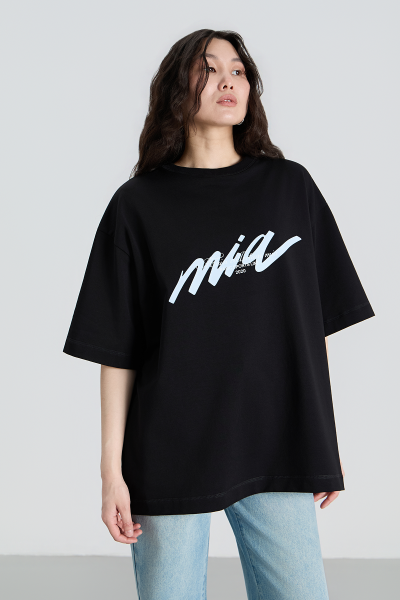 Футболка с логотипом MIA AIM, цвет: Черный, MIA380/441/LINE купить онлайн