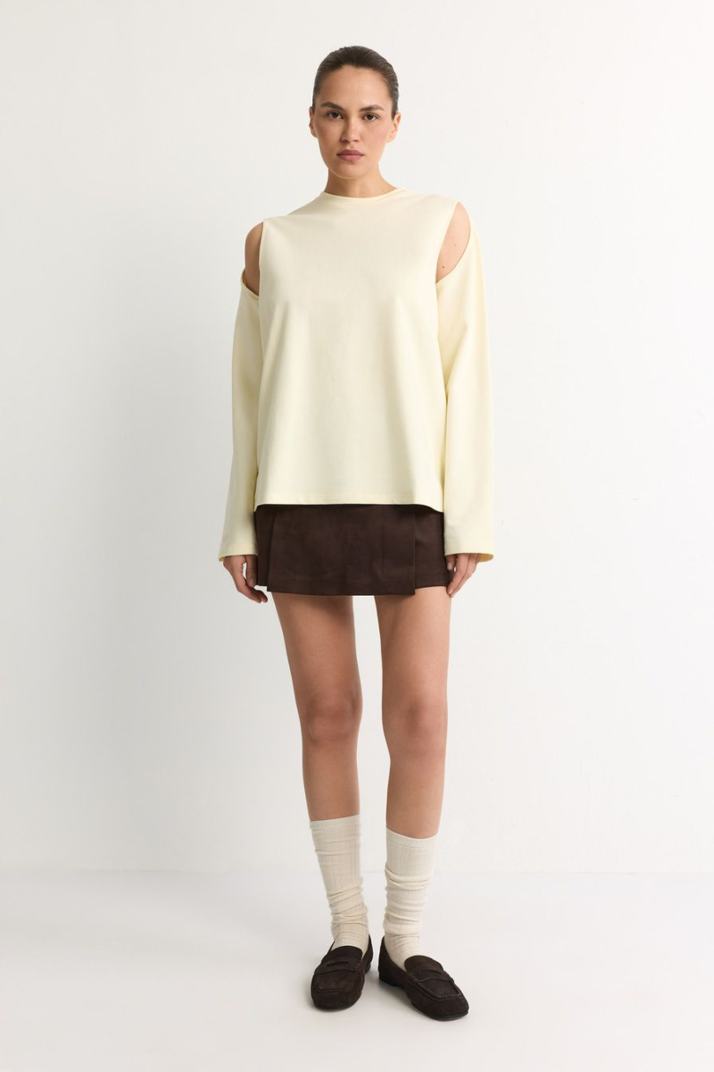 Лонгслив из смесового хлопка TOPTOP, цвет: Желтый, TT.025.12361.200 купить онлайн