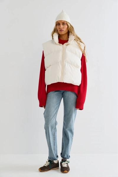 Жилет Erist store, цвет: белый, НФ-00003207 купить онлайн