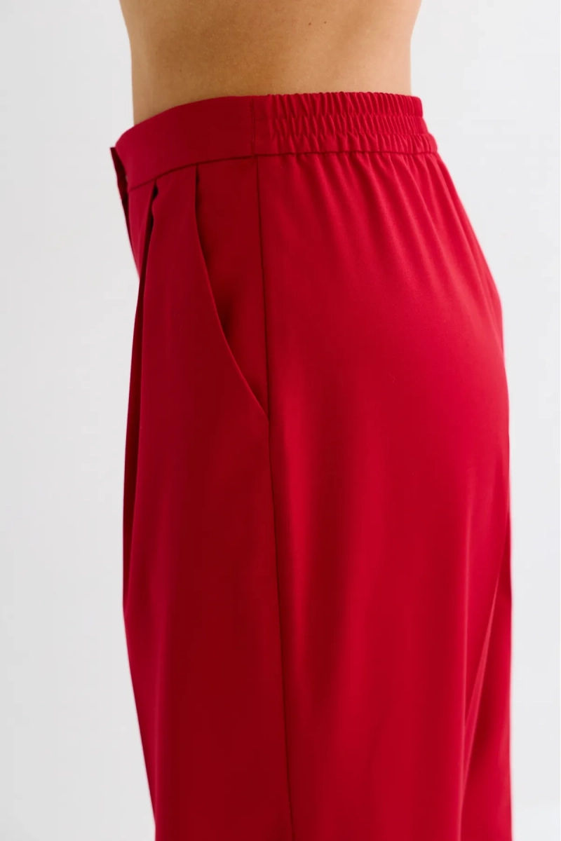 Брюки классические на резинке Erist store, цвет: красный, НФ-00003091 купить онлайн