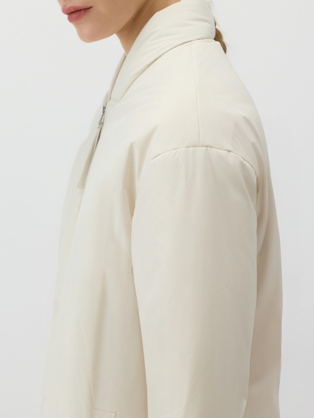 Утепленное полупальто с капюшоном Conso, цвет: белый, SEM 260107 - молочный купить онлайн