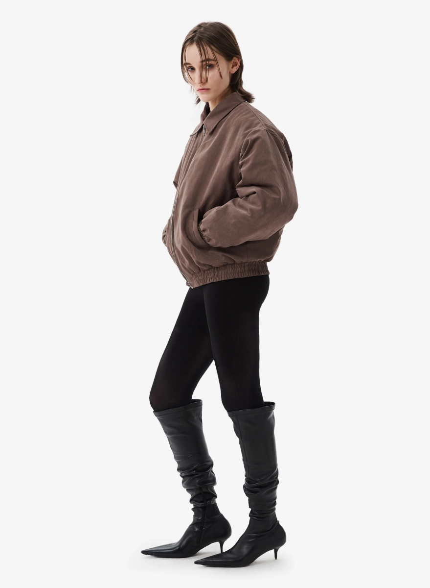 Бомбер утепленный F | ABLE, цвет: коричневый, BMBR-FBL-FRM-BRWN купить онлайн