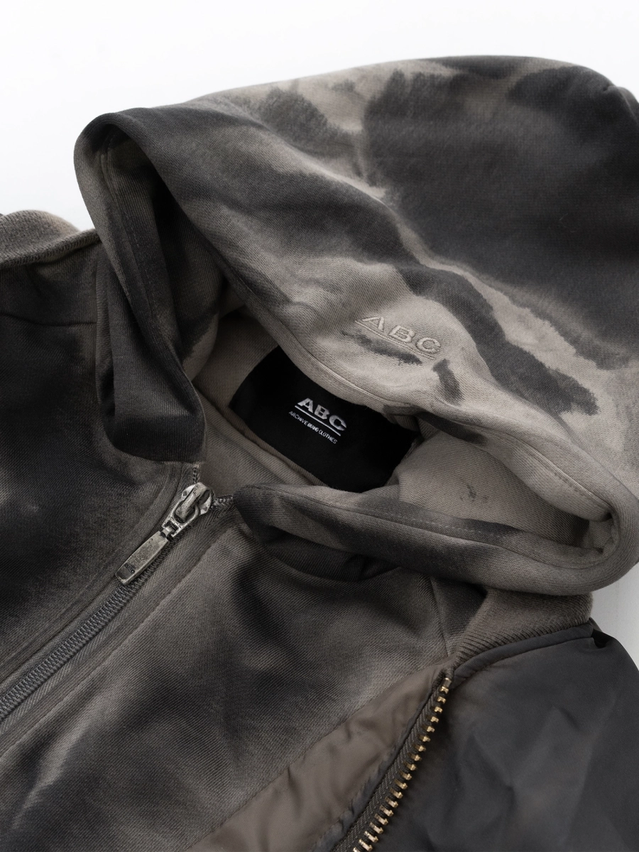 Бомбер с капюшоном ABC, цвет: серый, 00-293 купить онлайн