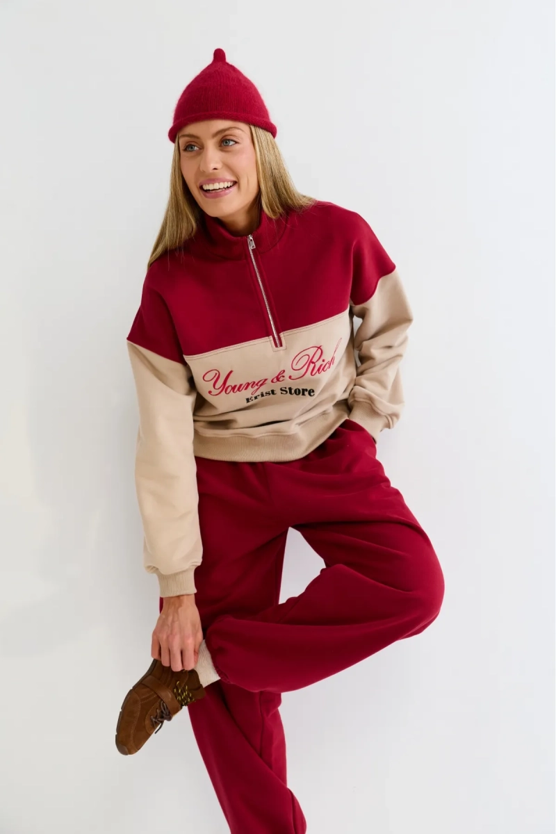 Джоггеры оверсайз Erist store, цвет: красный, НФ-00003097 купить онлайн