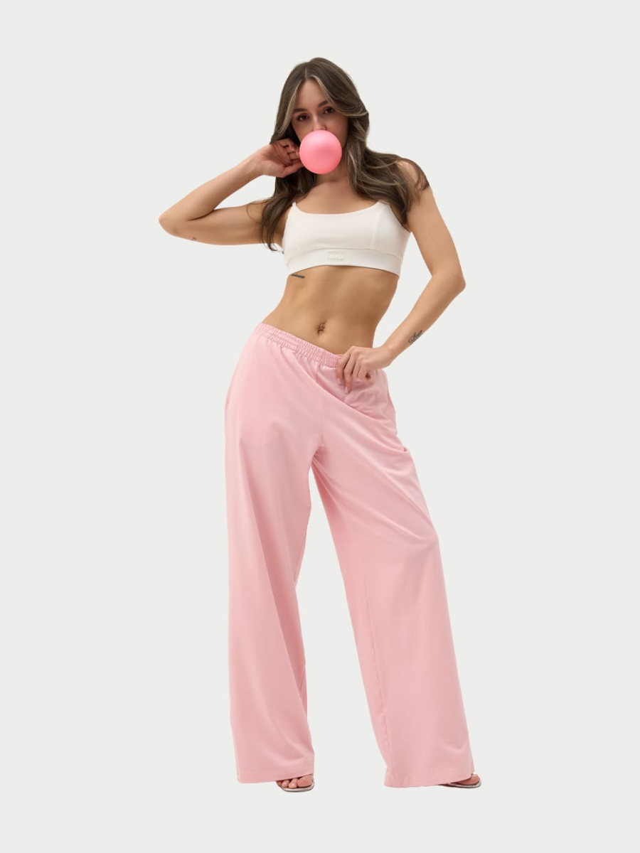 Штаны хлопковые ONSI, цвет: розовый,  купить онлайн