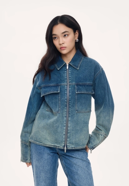 Женская рубашка из денима MUTED, цвет: голубой, 905338.WSHR0011_Light-blue купить онлайн