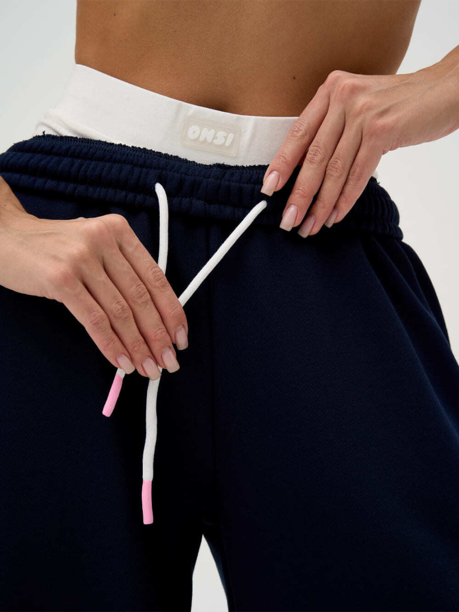 Брюки с застёжкой ONSI, цвет: темно-голубой,  купить онлайн