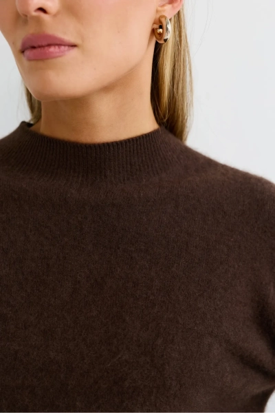 Джемпер из альпаки и кашемира Erist store, цвет: коричневый, НФ-00003138 купить онлайн