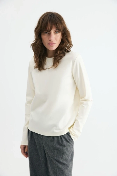 Лонгслив малообъемный Daisyknit, цвет: Сливочный,  купить онлайн Лонгслив малообъемный Daisyknit, цвет: Сливочный,  купить онлайн