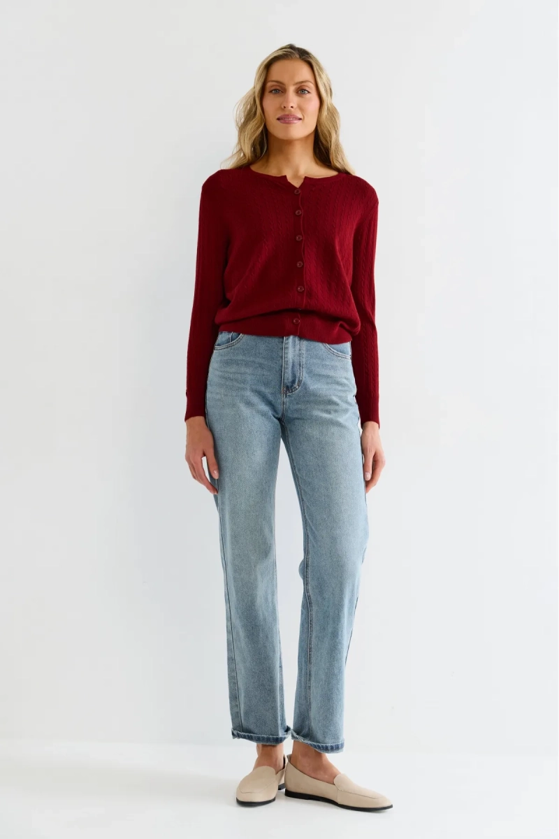 Кардиган тонкий Erist store, цвет: красный, НФ-00003176 купить онлайн