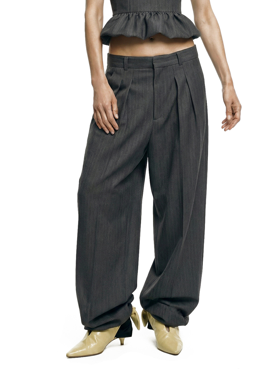 Брюки будничные в полоску