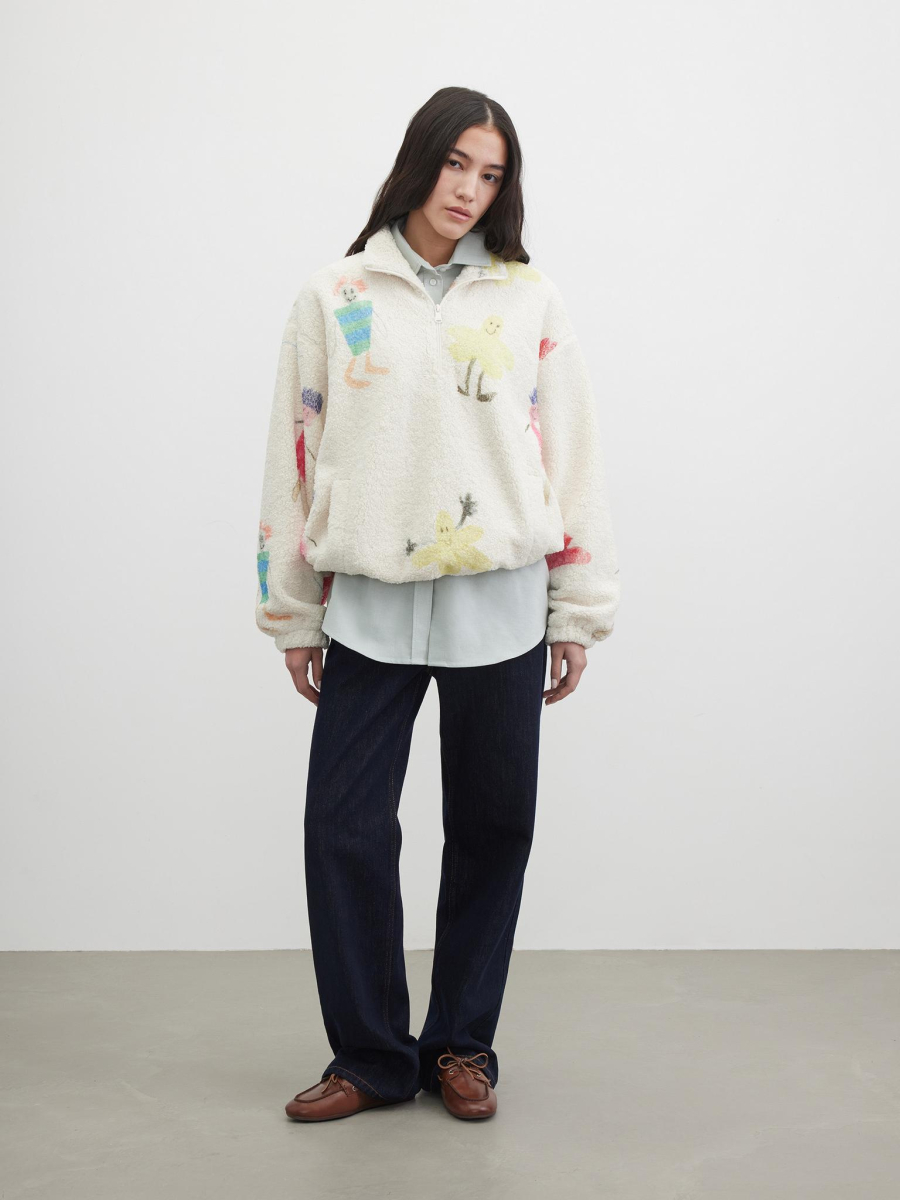 Анорак из флиса Chaika, цвет: белый, SS26AN03-101 купить онлайн