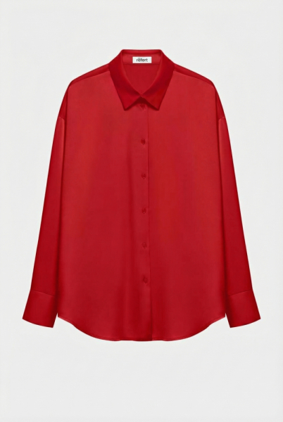 Рубашка из сатина с завязками