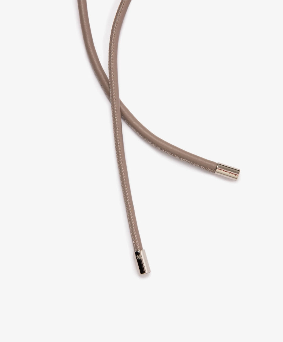 Пояс-шнур из натуральной кожи GLVR, цвет: коричневый 126G22GAA2305 купить онлайн