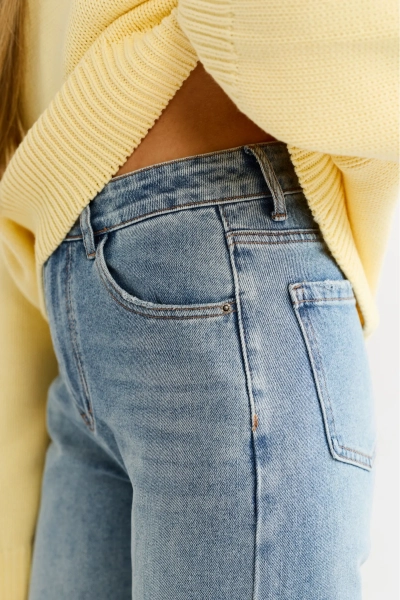 Джинсы прямые Erist store, цвет: голубой, НФ-00003246 купить онлайн