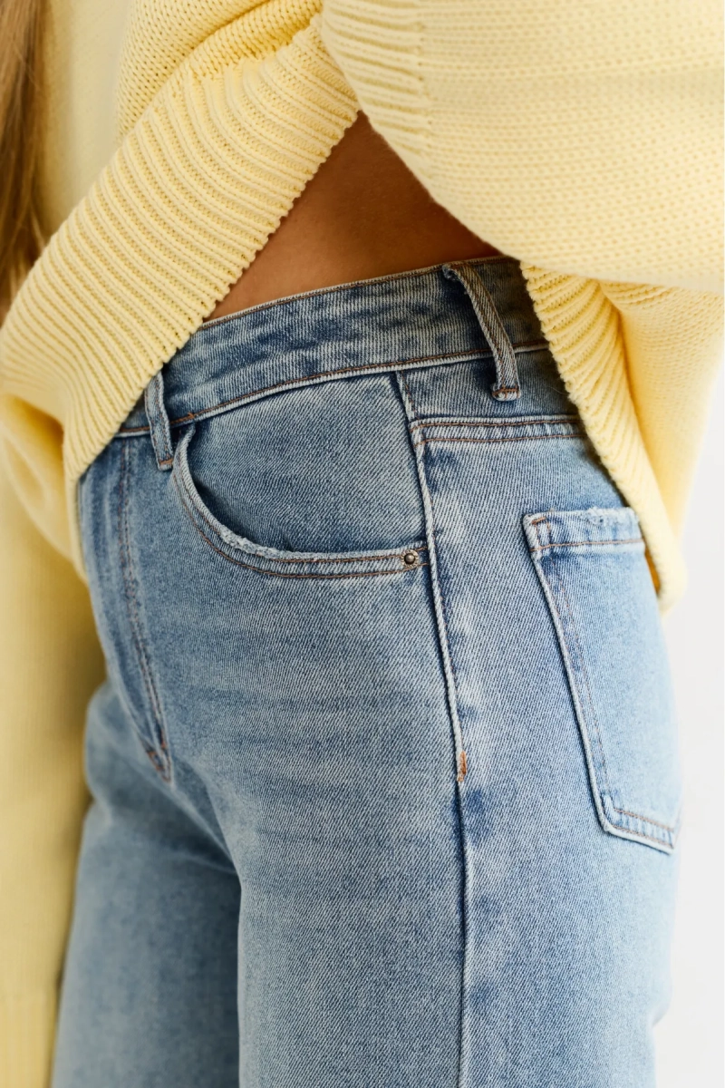 Джинсы прямые Erist store, цвет: голубой, НФ-00003246 купить онлайн