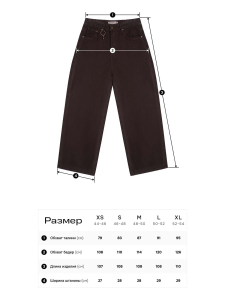 Джинсы глубокого цвета NAIPACHE, цвет: коричневый, 2515084700 купить онлайн