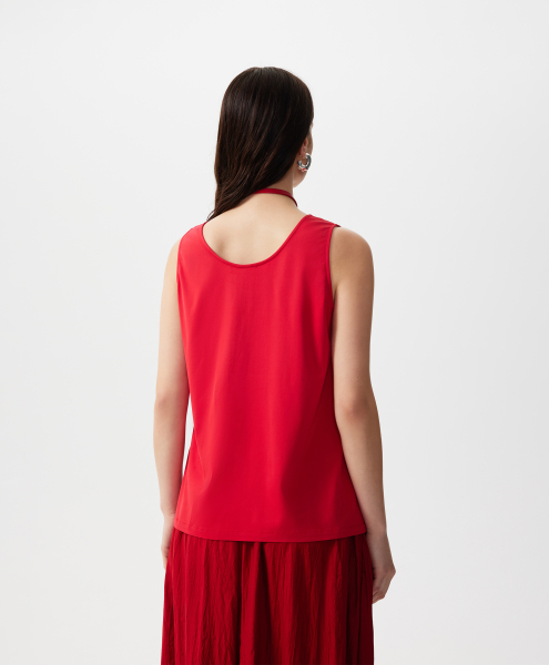 Топ с матовым блеском GLVR, цвет: красный, 126G25GAC2405 купить онлайн