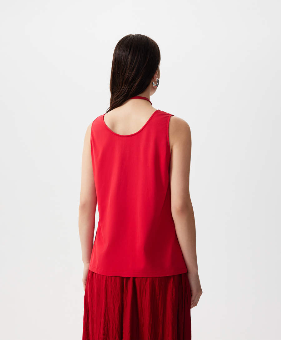 Топ с матовым блеском GLVR, цвет: красный, 126G25GAC2405 купить онлайн