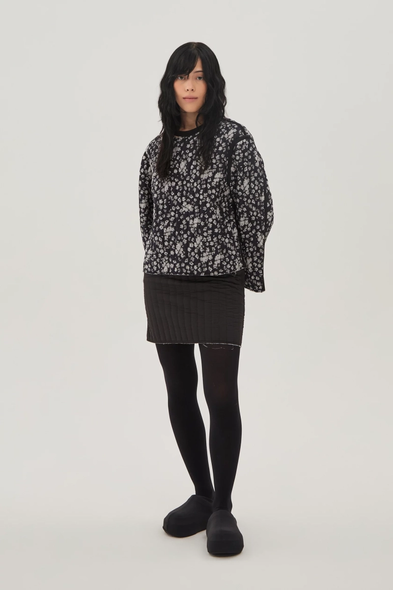 Утепленный свитшот UNKE, цвет: Черный, 2601SS0012P_BL/FL купить онлайн