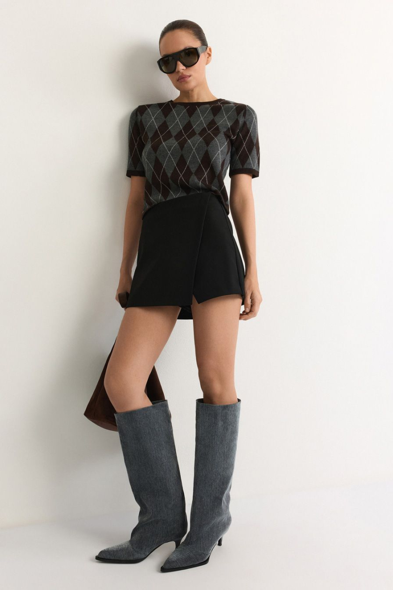 Сапоги из денима Lera Nena, цвет: серый LNU.402.18694.800 купить онлайн