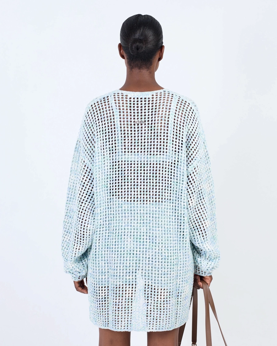 Кардиган вязаный удлиненный ASIA ST 71, цвет: синий, Ast71.knit-cardy-lounge-blue купить онлайн