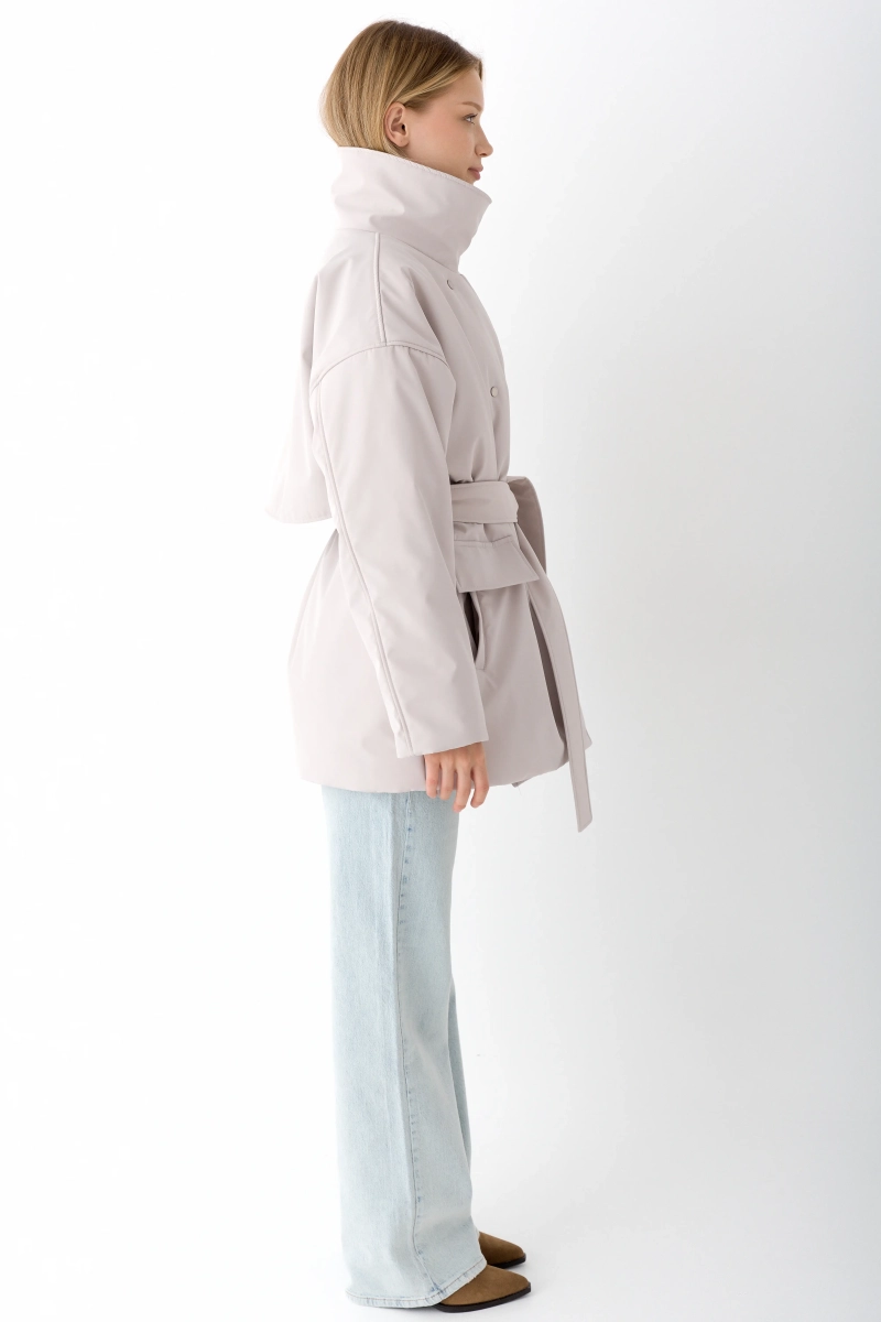 Парка на кнопках двубортная Ricoco, цвет: слоновая кость, 6096/2 купить онлайн Парка на кнопках двубортная Ricoco, цвет: слоновая кость, 6096/2 купить онлайн