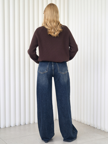 Джинсы Baggy клёш I.B.W., цвет: синий, TR042 купить онлайн Джинсы Baggy клёш I.B.W., цвет: синий, TR042 купить онлайн