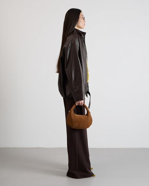 Брюки костюмные на резинке MIA AIM, цвет: шоколадный, MIA681 купить онлайн