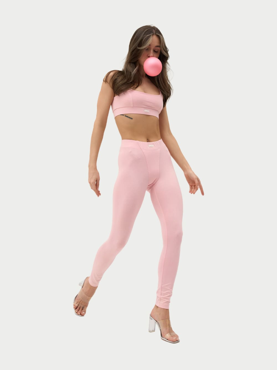 Легинсы хлопковые ONSI, цвет: розовый,  купить онлайн